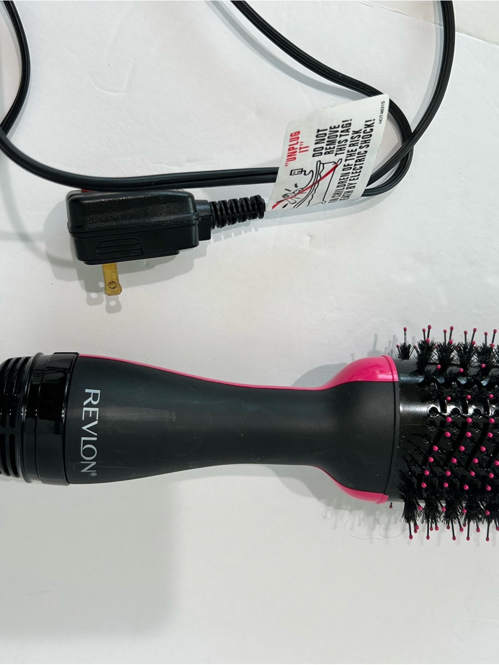 Revlon Black and Pink Round Hot Air Styling Brush